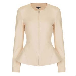 Topshop tailored Zip peplum jacket